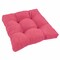 19-inch Squared Microsuede Tufted Dining Chair Cushion - Bery Berry